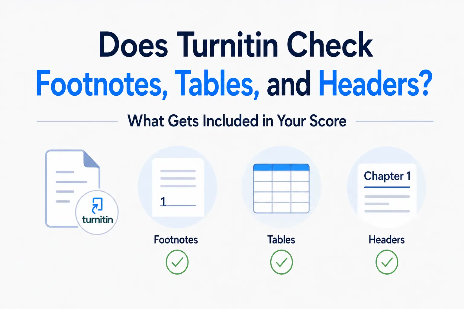 Does Turnitin Check Footnotes, Tables, and Headers? What Gets Included in Your Score