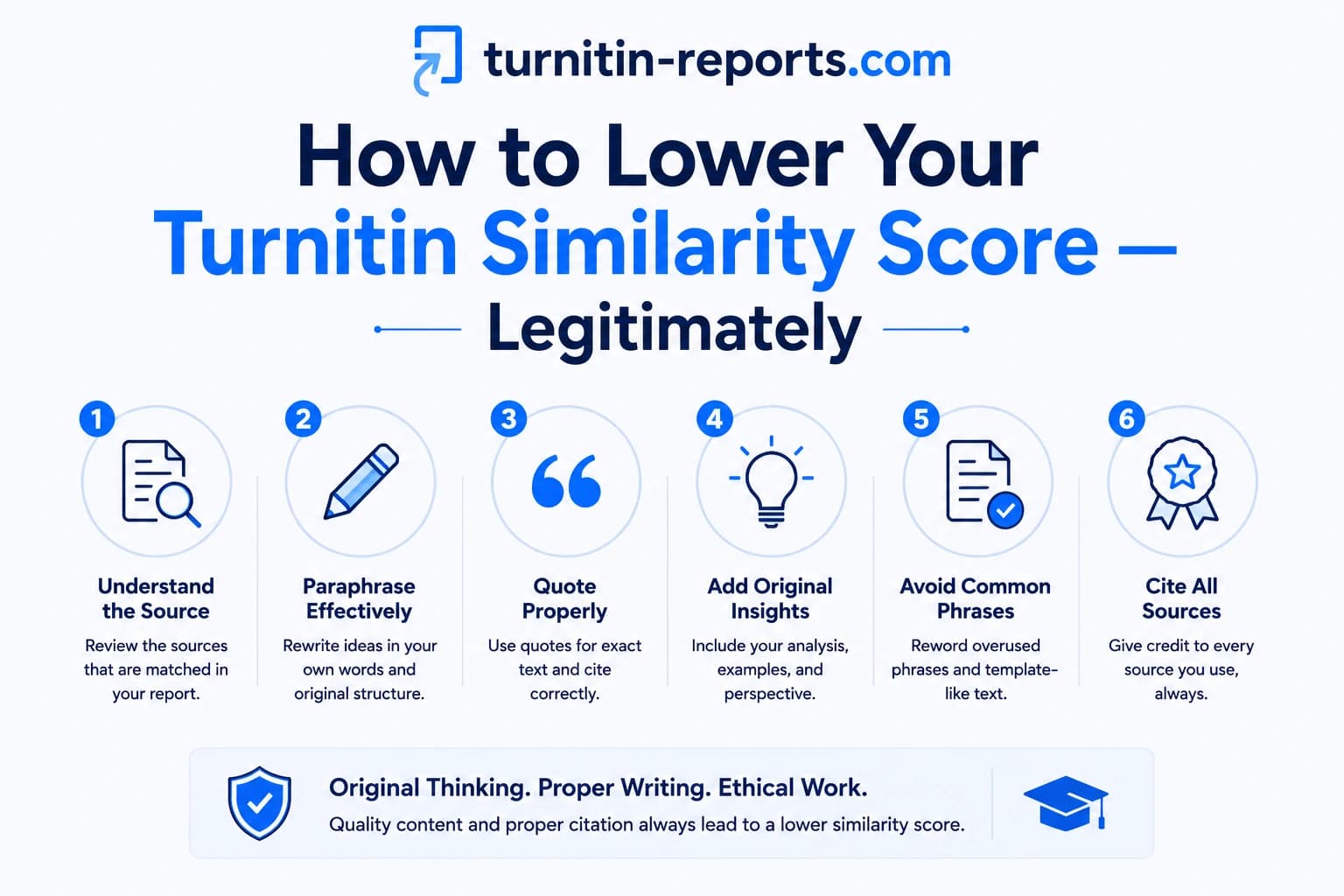 How to Lower Your Turnitin Similarity Score — Legitimately