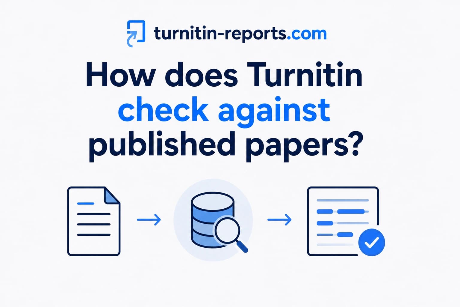 How Does Turnitin Check Against Published Papers?